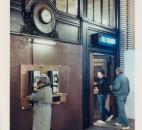 Passengers wait for a train on Nov. 11, 1991, the last day of service at the Baker Street Station. (Photo by The News-Sentinel)