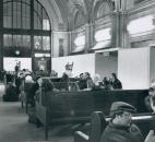 On Dec. 28, 1989, passengers wait for the train from Chicago at Baker Street Station. (Photo by The News-Sentinel)