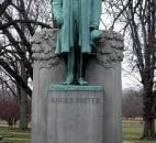 Col. David Foster is memorialized in Swinney Park in Fort Wayne. Foster is known as the "Father of the Fort Wayne Parks System." (Photo by Laura Weston-Elchert  of The News-Sentinel)
