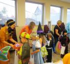 St. Joseph-St. Elizabeth School kindergartners through 4th graders enjoy "Trick or Trunk". Photo submitted by St. Joseph-St. Elizabeth School.