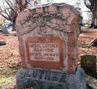 Israel Luther is the father of Aaron Luther, and both fought in the Civil War. Israel Luther enlisted in November 1864 and was discharged in July 1865.