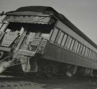 In this undated photo gathered by Walter “Skip” Sassmannshausen from a local resident shows a train hurling down the tracks toward the Baker Street Station. (Photo by Jaclyn Goldsborough of The News-Sentinel)