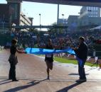 Elias Rojas was the winner of the men's half marathon at this year's Fort4Fitness. (Photo by Reggie Hayes of The News-Sentinel)
