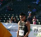 Elias Rojas was the winner of the men's half marathon at this year's Fort4Fitness. (Photo by Reggie Hayes of The News-Sentinel)