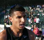 Elias Rojas was the winner of the men's half marathon at this year's Fort4Fitness. (Photo by Reggie Hayes of The News-Sentinel)
