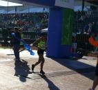 Crystina Ridenour was the winner of the women's half marathon. (Photo by Reggie Hayes of The News-Sentinel)