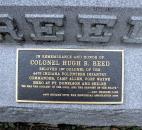 Col. Hugh B. Reed (1818-1890) served as first commander of the 44th Indiana Regiment. He operated the city's first drugstore at the Landing and Calhoun St. He fought in the battles of Fort Donelson and Shiloh.