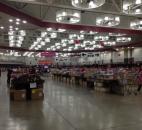 The Vera Bradley Outlet Sale is separated into two floors. The main floor at the Memorial Coliseum is to shop and the downstairs level is to check out. (Photo by Jaclyn Goldsborough of The News-Sentinel)