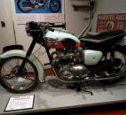 A 1955 Triumph T-120 Bonneville 