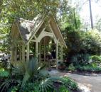 Visitors enter the H.L. Blomquist Garden of Native Plants, which includes Eastern bluestar, Cherokee sedge, and palmetto at the Sarah P. Duke Gardens in Durham, N.C. (Photo by Lisa Esquivel Long of The News-Sentinel)