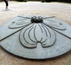 A sculpture offers this Francis Bacon quote in the Sarah P. Duke Gardens in Durham, N.C.: "God Almighty first planted a garden; and, indeed, it is the purest of human pleasures."