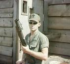 Kyle Herrick poses during his tour of duty in Vietnam. He served 33 months, with 10 months in the country. (The News-Sentinel archives)