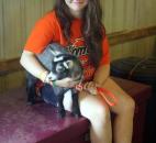 Harley Mclemore, 14, a homeschooler, shows her pygmy goat, Gina, at the Allen County Fair. (Photo by Wes Young of The News-Sentinel)