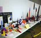 Numerous rockets cover the table for the Star Navigating division at the Allen County Fair. (Photo by Wes Young of The News-Sentinel)