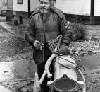 Mike Ruiz, of 515 Cherry St., returned with a water-vacuum cleaner to remove three inches of water from his apartment. "I was pretty lucky," he said.