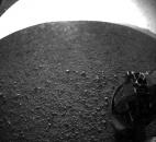 This photo provided by NASA is one of the first images taken by NASA's Curiosity rover, which landed on Mars in August for a two-year research mission and immediately began sending home unprecedented views of the planet. Photo by The Associated Press