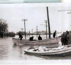 A U.S. Coast Guard boat rescued stranded flood victims. (Photo courtesy of Elizabeth Niblick)