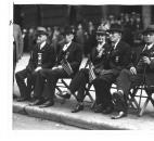 Only five Civil War veterans attended the 1935 Memorial Day program. From left are William Donaldson, Alex Ormiston, Thomas Cragg, William H. Hannen and John Young.