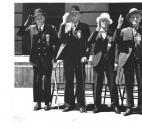 Pictured are Civil War veterans William H. Hannen, Alex Ormiston, Thomas Cragg, John Young in 1936.
