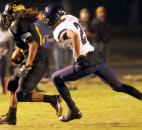 Snider's Nicholas Reese runs the ball deep into Merrillville territory in the third quarter. Snider beat Merrillville, 42-39, and will advance to IHSAA State finals next weekend in Indianapolis. Photo by Ellie Bogue
