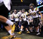 The Snider Panthers take the field for the Class 5A state finals Saturday evening at Lucas Oil Stadium in Indianapolis. (Photos by Rob Edwards for The News-Sentinel) Photo by Rob Edwards