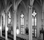 The previous building had many more stained-glass windows. News-Sentinel file photo