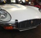 A 1972 Jaguar XKE Roadster has only 6,500 miles and is included in Worldwide Auctioneers sale. (Photo by Jaclyn Goldsborough of The News-Sentinel)