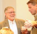 Republican Larry Brown, left, won a seat on County Council Tuesday night. 