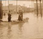 Fort Wayne resident Margaret Slack sent this photo of a rowboat on Wells Street. (Photo courtesy of Margaret Slack)