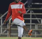 U.S. national soccer midfielder DaMarcus Beasley trains at Mogwase Stadium in Mogwase, South Africa Friday, June 25, 2010. The U.S. team is preparing for their round of 16 World Cup match against Ghana on Saturday. 