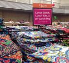 The Vera Bradley Outlet Sale also has lunch bags of all sizes and purposes. (Photo by Jaclyn Goldsborough of The News-Sentinel)