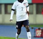 US national soccer team player DaMarcus Beasley, a Fort Wayne native, dribbles the ball up the pitch during the friendly soccer match between Austria and United States in Vienna, Austria last year.