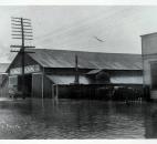 Floodwaters from the St. Marys River reached North Clinton Street. (News-Sentinel file photo)