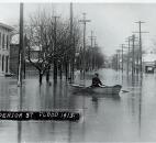 Water from the St. Marys River flooded several blocks of West Superior Street. (News-Sentinel file photo)