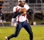 Heritage quarterback Connor Sheehan looks for an open receiver. (By Blake Sebring of The News-Sentinel)