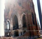 A view of the church after the fire. Image courtesy of Diocese of Fort Wayne-South Bend