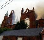 What was left after the fire. Image courtesy of Diocese of Fort Wayne-South Bend