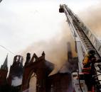 The structure of the church and where the blaze started allowed flames to get throughout the structure before they could be stopped. Image courtesy of Diocese of Fort Wayne-South Bend