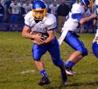 East Noble junior Brandon Mable runs Friday night against New Haven. (By Blake Sebring of The News-Sentinel)