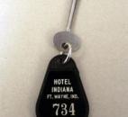 Old room key for Indiana Hotel.