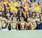 Snider fans cheer on the Panthers during their 42-13 win over Concordia Lutheran on Friday. (By Don Converset of The News-Sentinel)